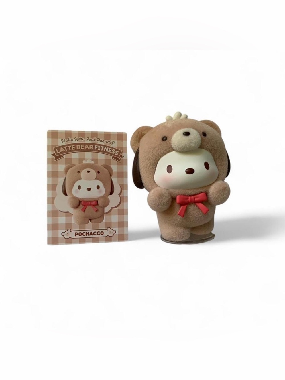 sanrio pochacco latte bear figure